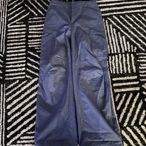 SKIMS Outdoor Woven Wide Leg Pant Indigo - Picture 2 of 7